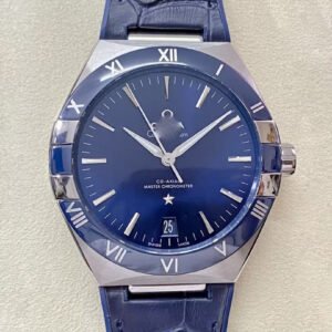 REPLICA SBF OMEGA CONSTELLATION 131.33.41.21.03.001 VS FACTORY BLUE LEATHER STRAP