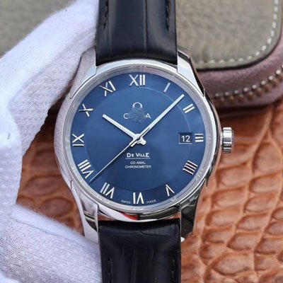 REPLICA OMEGA DE VILLE 431.13.41.21.03.001 VS FACTORY BLUE DIAL