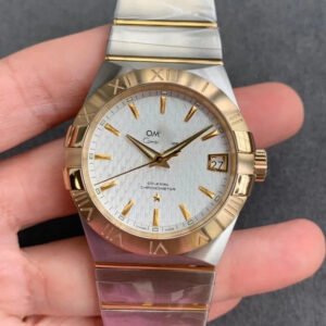 REPLICA OMEGA CONSTELLATION 123.20.38.21.02.006 VS FACTORY GOLD BEZEL