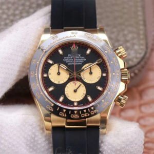 REPLICA ROLEX DAYTONA M116518LN-0047 NOOB FACTORY BLACK DIAL 4130 MOVEMENT