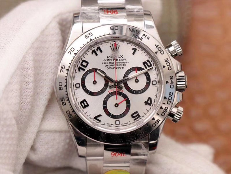 REPLICA ROLEX DAYTONA COSMOGRAPH 116509-78599 NOOB FACTORY WHITE DIAL
