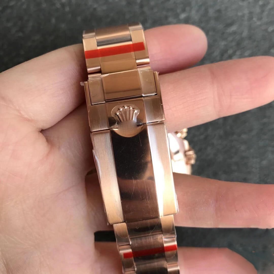 REPLICA ROLEX DAYTONA M116505-0010 NOOB FACTORY ROSE GOLD WHITE DIAL - 图片 6