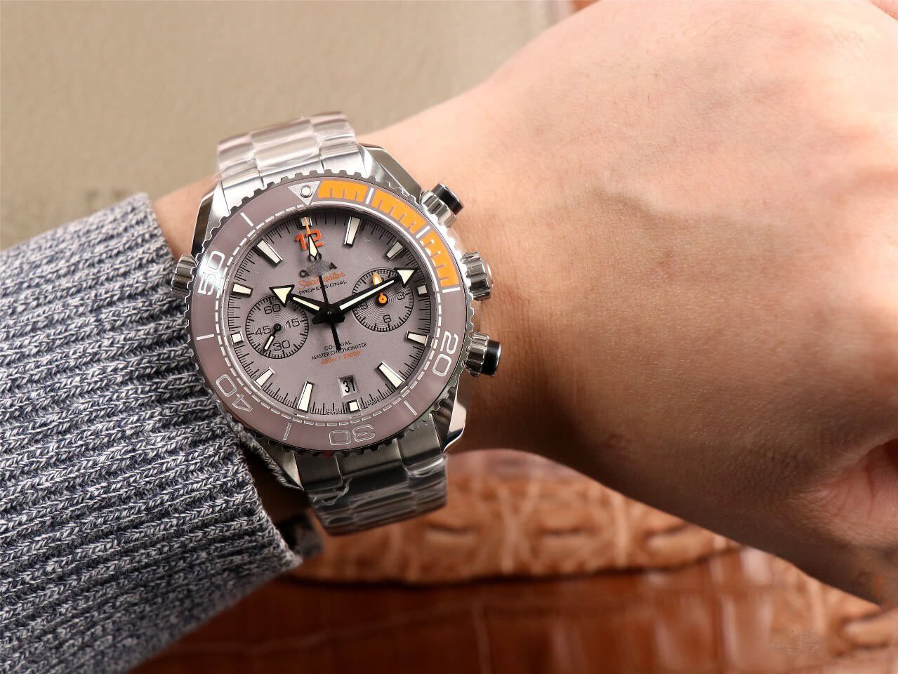REPLICA OMEGA SEAMASTER OCEAN UNIVERSE 600M 215.90.46.51.99.001 OM FACTORY STAINLESS STEEL STRAP - 图片 7