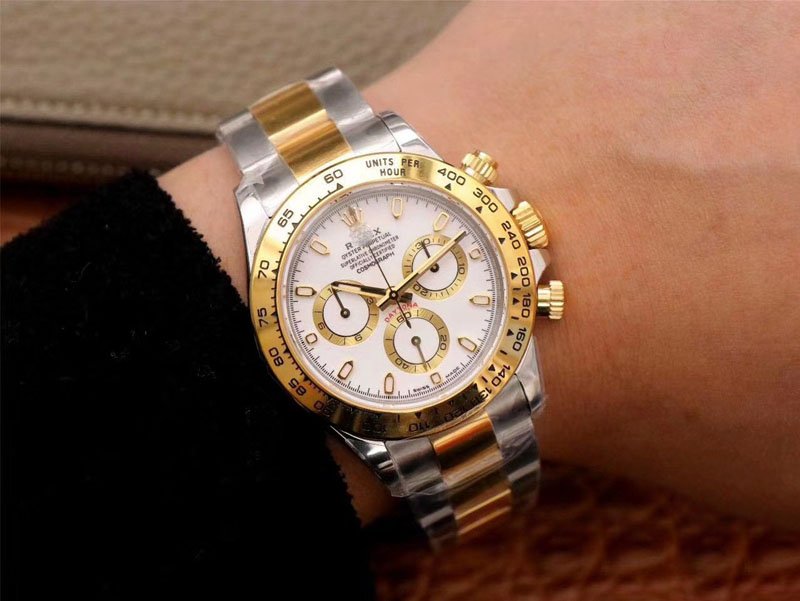 REPLICA ROLEX DAYTONA COSMOGRAPH M116503-0001 NOOB FACTORY WHITE DIAL - 图片 6