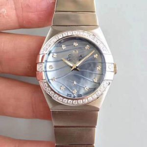 REPLICA OMEGA CONSTELLATION LADIES 123.15.24.60.55.006 BLUE DIAL