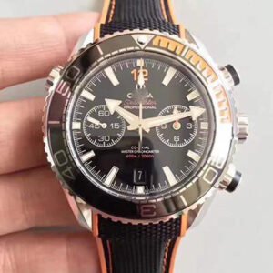 REPLICA OMEGA SEAMASTER PLANET OCEAN 600M CHRONOGRAPH 215.32.46.51.01.001 OM FACTORY V2 BLACK DIAL