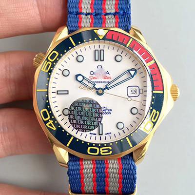 REPLICA OMEGA SEAMASTER DIVER 300M CO-AXIAL 41MM COMMANDER 007 212.62.41.20.04.001 WHITE DIAL
