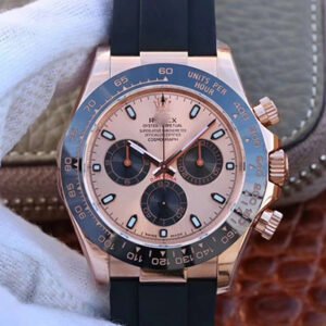 REPLICA ROLEX DAYTONA COSMOGRAPH 116515LN NOOB FACTORY ROSE GOLD DIAL