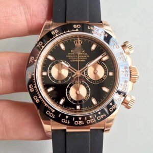 REPLICA ROLEX DAYTONA COSMOGRAPH 116515LN NOOB FACTORY BLACK DIAL
