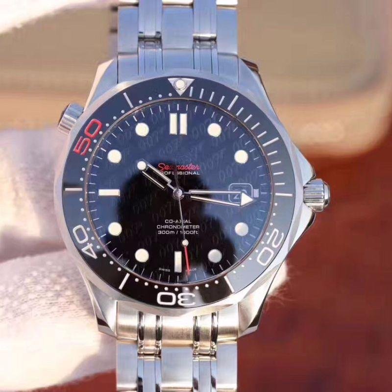 REPLICA OMEGA SEAMASTER 300M JAMES BOND 007 50TH ANNIVERSARY 212.30.41.20.01.005 MKS FACTORY BLACK DIAL