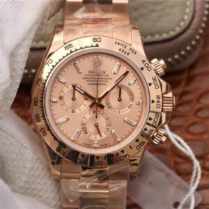 REPLICA ROLEX DAYTONA COSMOGRAPH 116508 JH FACTORY ROSE GOLD DIAL