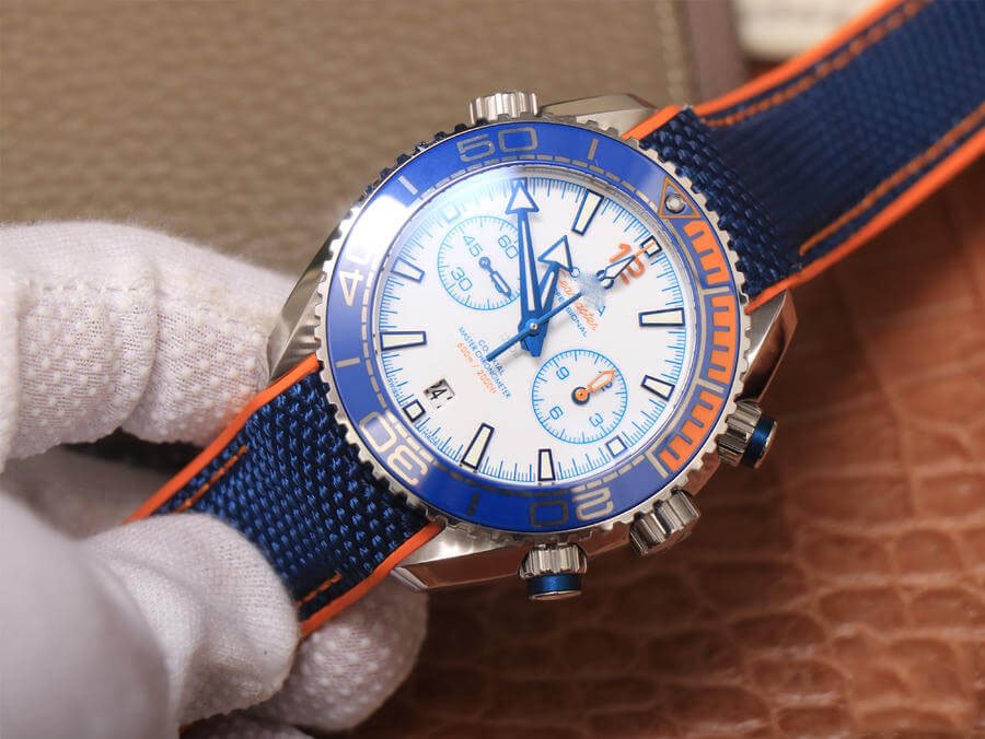 REPLICA OMEGA SEAMASTER OCEAN UNIVERSE 600M 215.32.46.51.04.001 OM FACTORY BLUE STRAP - 图片 2