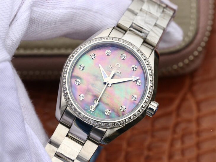 REPLICA OMEGA SEAMASTER 231.15.34.20.57.001 AQUA TERRA 150M 3S FACTORY DIAMOND-SET BEZEL - 图片 2