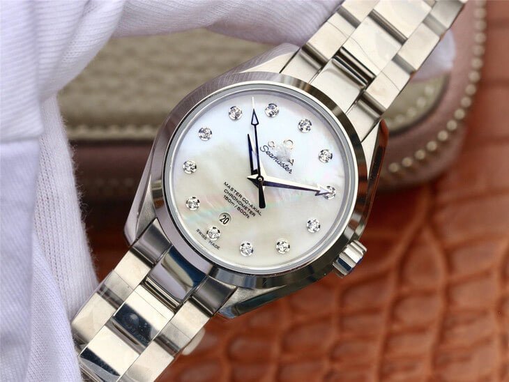 REPLICA OMEGA SEAMASTER 231.10.34.20.55.002 AQUA TERRA 150M 3S FACTORY STAINLESS STEEL BEZEL - 图片 2