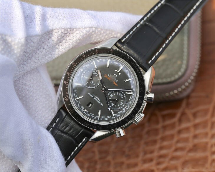 REPLICA OMEGA SPEEDMASTER RACING CHRONOGRAPH 329.33.44.51.01.001 OM FACTORY BLACK STRAP - 图片 2