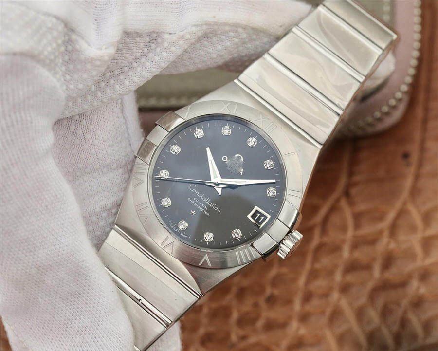 REPLICA OMEGA CONSTELLATION 123.10.38.21.51.001 VS FACTORY DIAMOND-SET DIAL - 图片 2