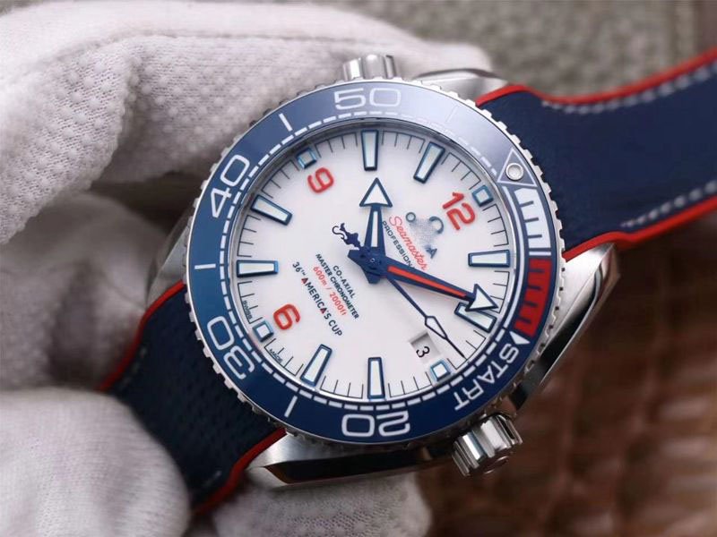 REPLICA OMEGA SEAMASTER PLANET OCEAN 36TH AMERICA’S CUP LIMITED EDITION VS FACTORY WHITE DIAL - 图片 2