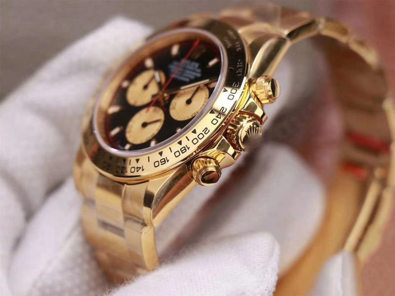REPLICA ROLEX DAYTONA M116508-0009 NOOB FACTORY BLACK DIAL 4130 MOVEMENT - 图片 2