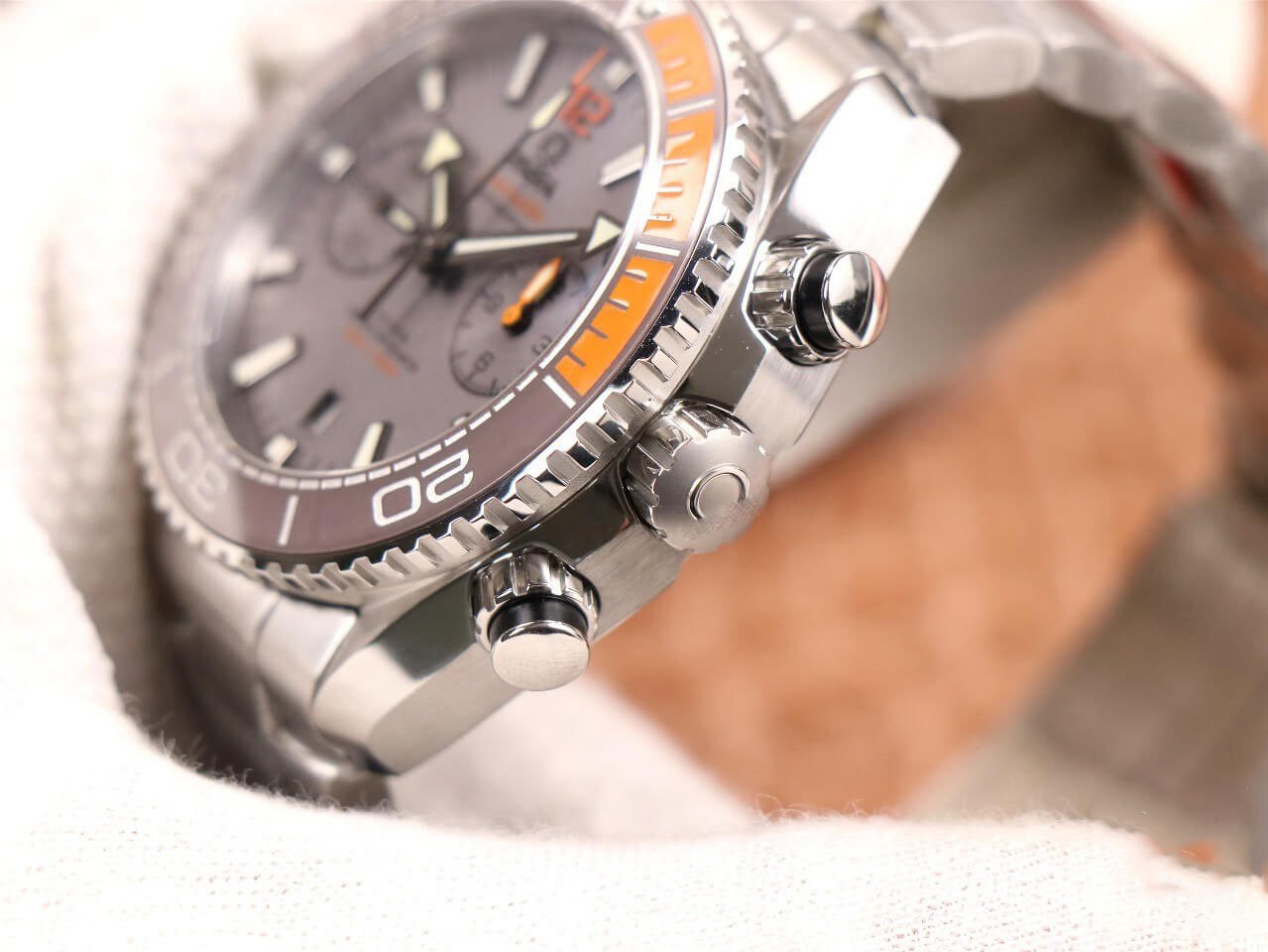 REPLICA OMEGA SEAMASTER OCEAN UNIVERSE 600M 215.90.46.51.99.001 OM FACTORY STAINLESS STEEL STRAP - 图片 3