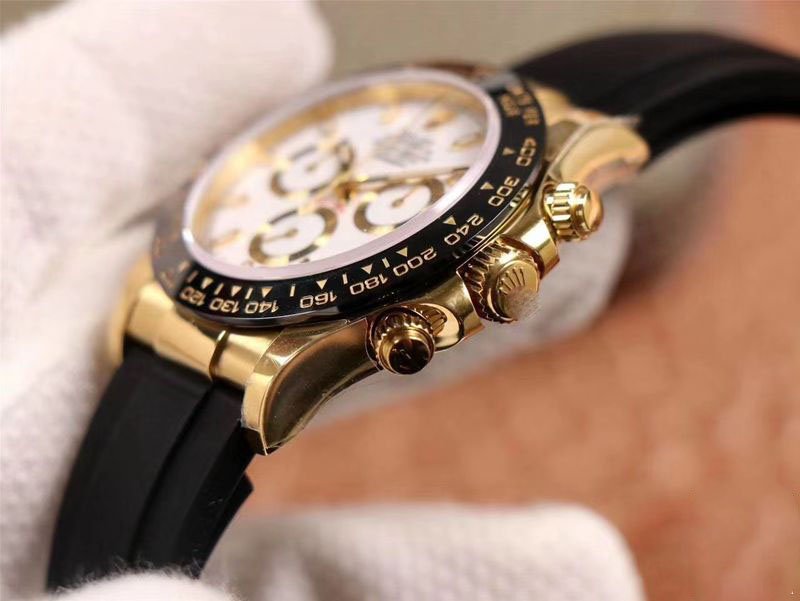 REPLICA ROLEX DAYTONA M116518LN-0041 NOOB FACTORY WHITE DIAL 4130 MOVEMENT - 图片 2