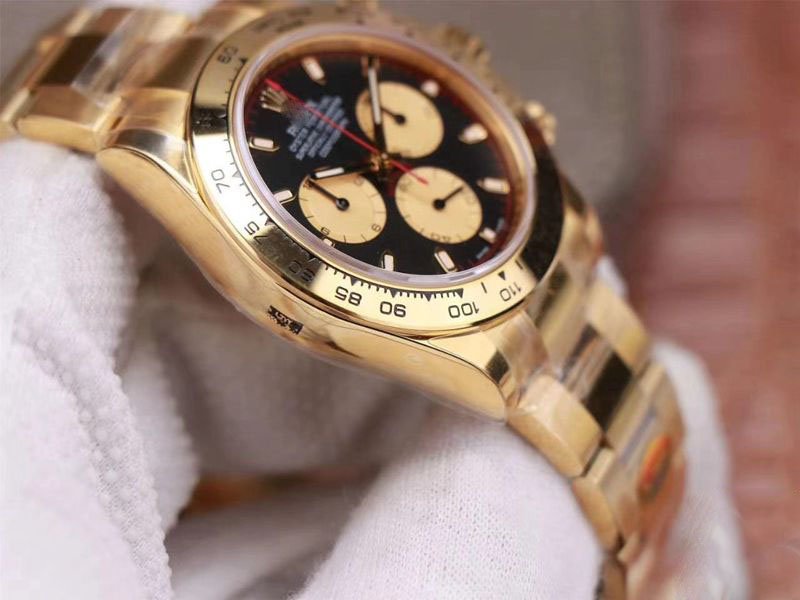 REPLICA ROLEX DAYTONA M116508-0009 NOOB FACTORY BLACK DIAL 4130 MOVEMENT - 图片 3