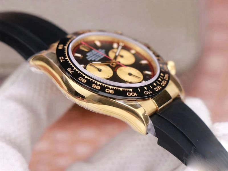 REPLICA ROLEX DAYTONA M116518LN-0047 NOOB FACTORY BLACK DIAL 4130 MOVEMENT - 图片 3