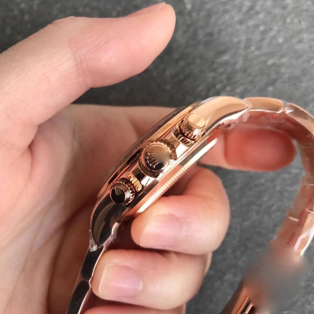 REPLICA ROLEX DAYTONA M116505-0010 NOOB FACTORY ROSE GOLD WHITE DIAL - 图片 2