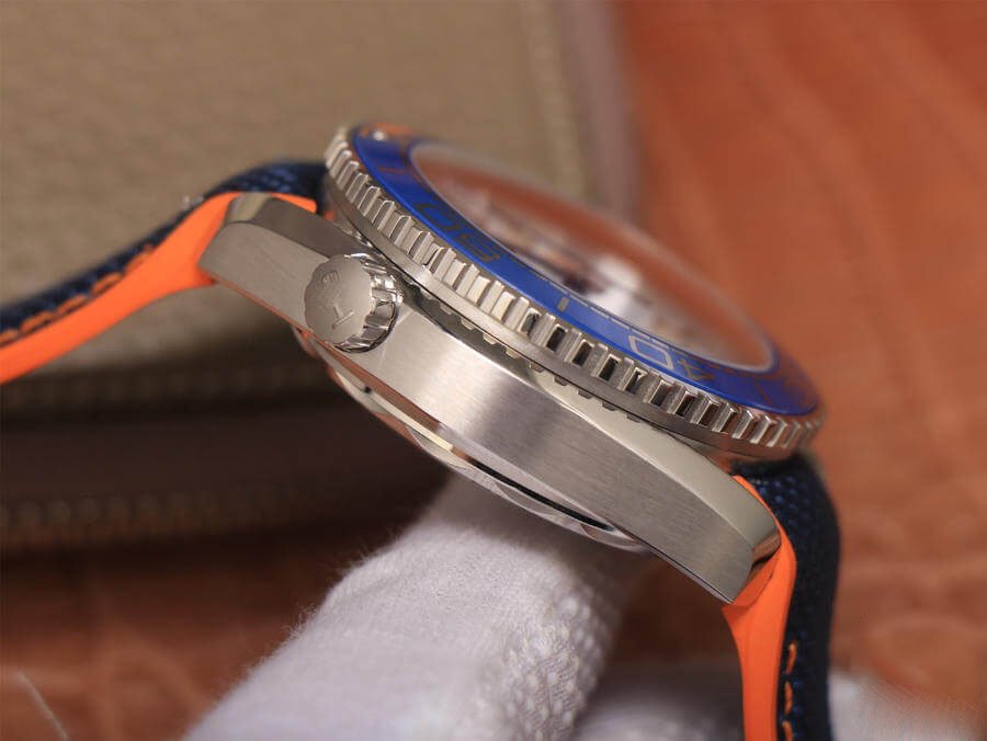 REPLICA OMEGA SEAMASTER OCEAN UNIVERSE 600M 215.32.46.51.04.001 OM FACTORY BLUE STRAP - 图片 4