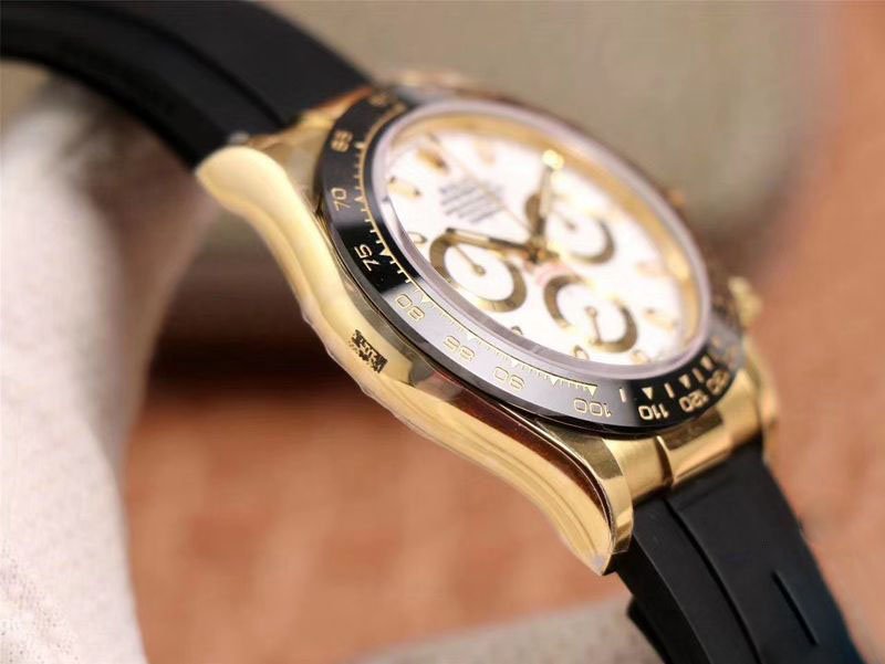 REPLICA ROLEX DAYTONA M116518LN-0041 NOOB FACTORY WHITE DIAL 4130 MOVEMENT - 图片 3