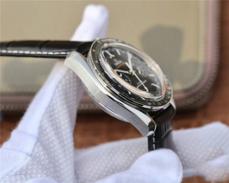 REPLICA OMEGA SPEEDMASTER RACING CHRONOGRAPH 329.33.44.51.01.001 OM FACTORY BLACK STRAP - 图片 4