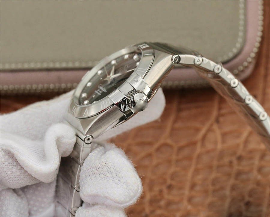 REPLICA OMEGA CONSTELLATION 123.10.38.21.51.001 VS FACTORY DIAMOND-SET DIAL - 图片 3