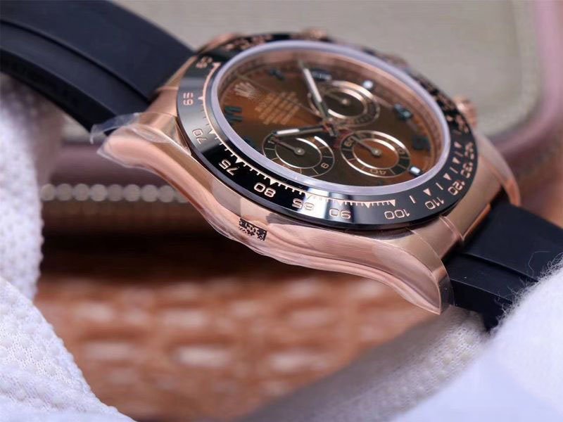 REPLICA ROLEX DAYTONA M116515LN-0015 NOOB FACTORY BROWN DIAL 4130 MOVEMENT - 图片 3