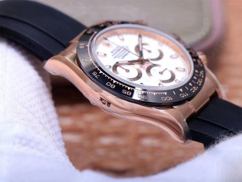 REPLICA ROLEX DAYTONA M116515LN-0019 NOOB FACTORY WHITE DIAL 4130 MOVEMENT - 图片 3