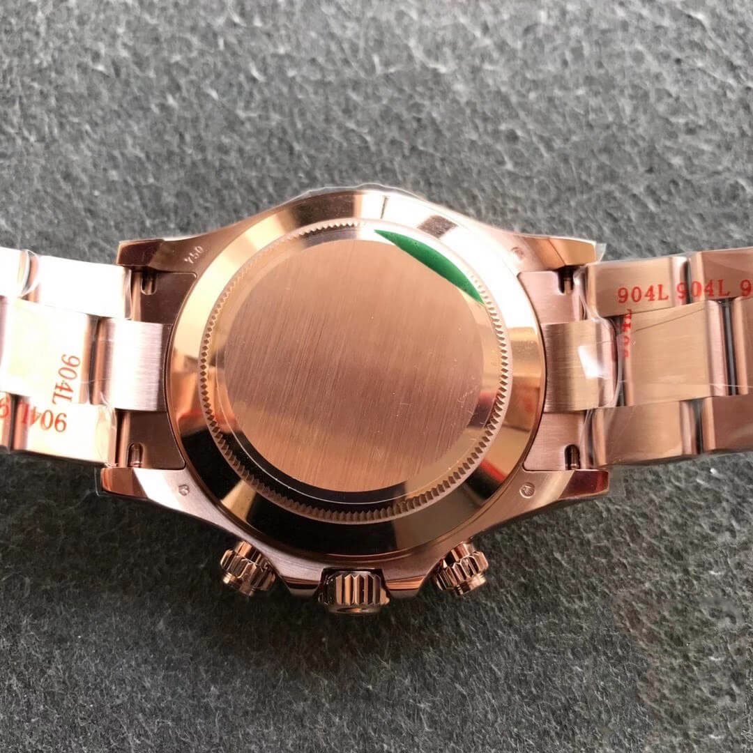 REPLICA ROLEX DAYTONA M116505-0010 NOOB FACTORY ROSE GOLD WHITE DIAL - 图片 4