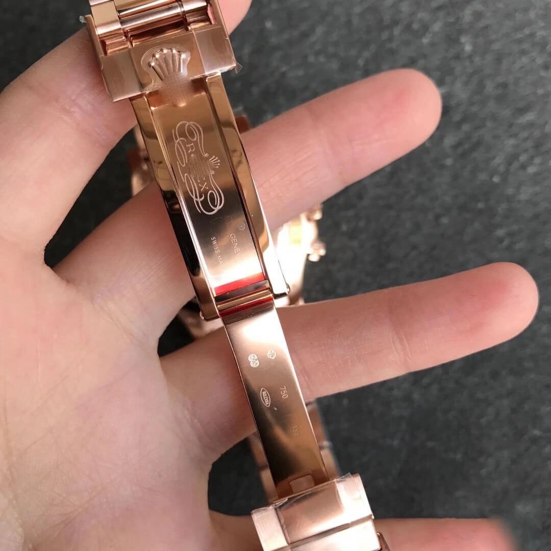 REPLICA ROLEX DAYTONA M116505-0010 NOOB FACTORY ROSE GOLD WHITE DIAL - 图片 5