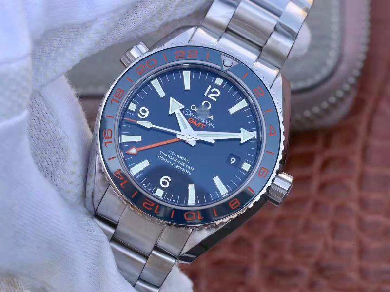 REPLICA OMEGA SEAMASTER PLANET OCEAN 232.30.44.22.03.001 VS FACTORY BLUE DIAL - 图片 2