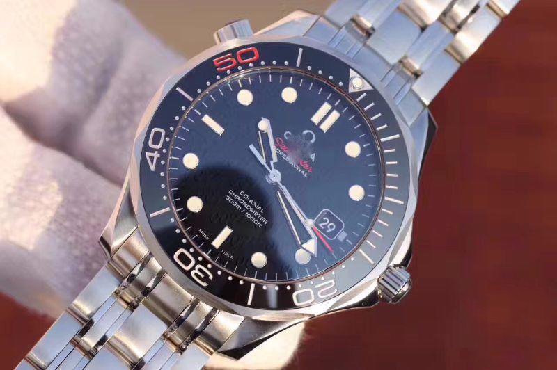 REPLICA OMEGA SEAMASTER 300M JAMES BOND 007 50TH ANNIVERSARY 212.30.41.20.01.005 MKS FACTORY BLACK DIAL - 图片 2