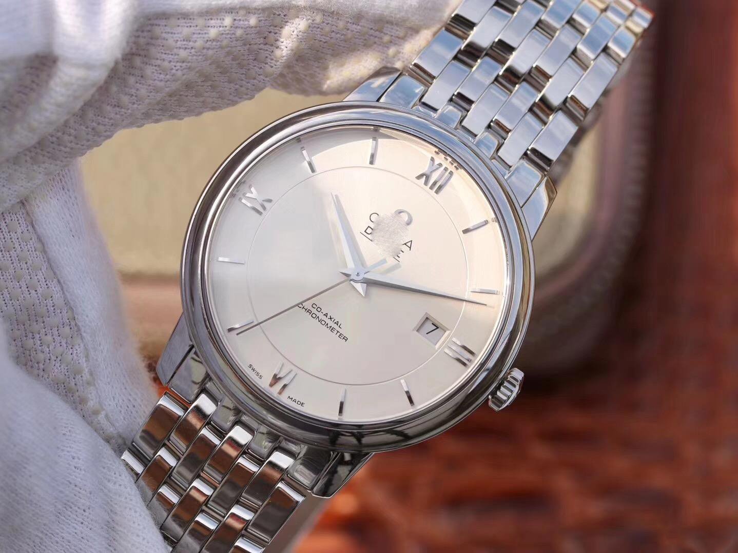 REPLICA OMEGA DE VILLE PRESTIGE 424.10.40.20.02.003 MKS FACTORY WHITE DIAL - 图片 2