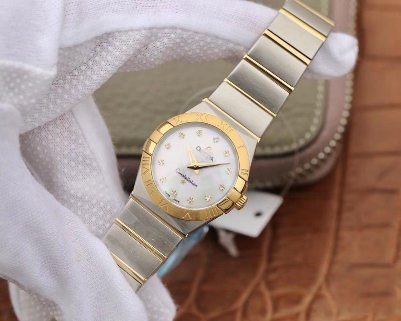REPLICA OMEGA CONSTELLATION LADIES 1371.71.00 TW FACTORY WHITE MOTHER-OF-PEARL DIAL - 图片 2