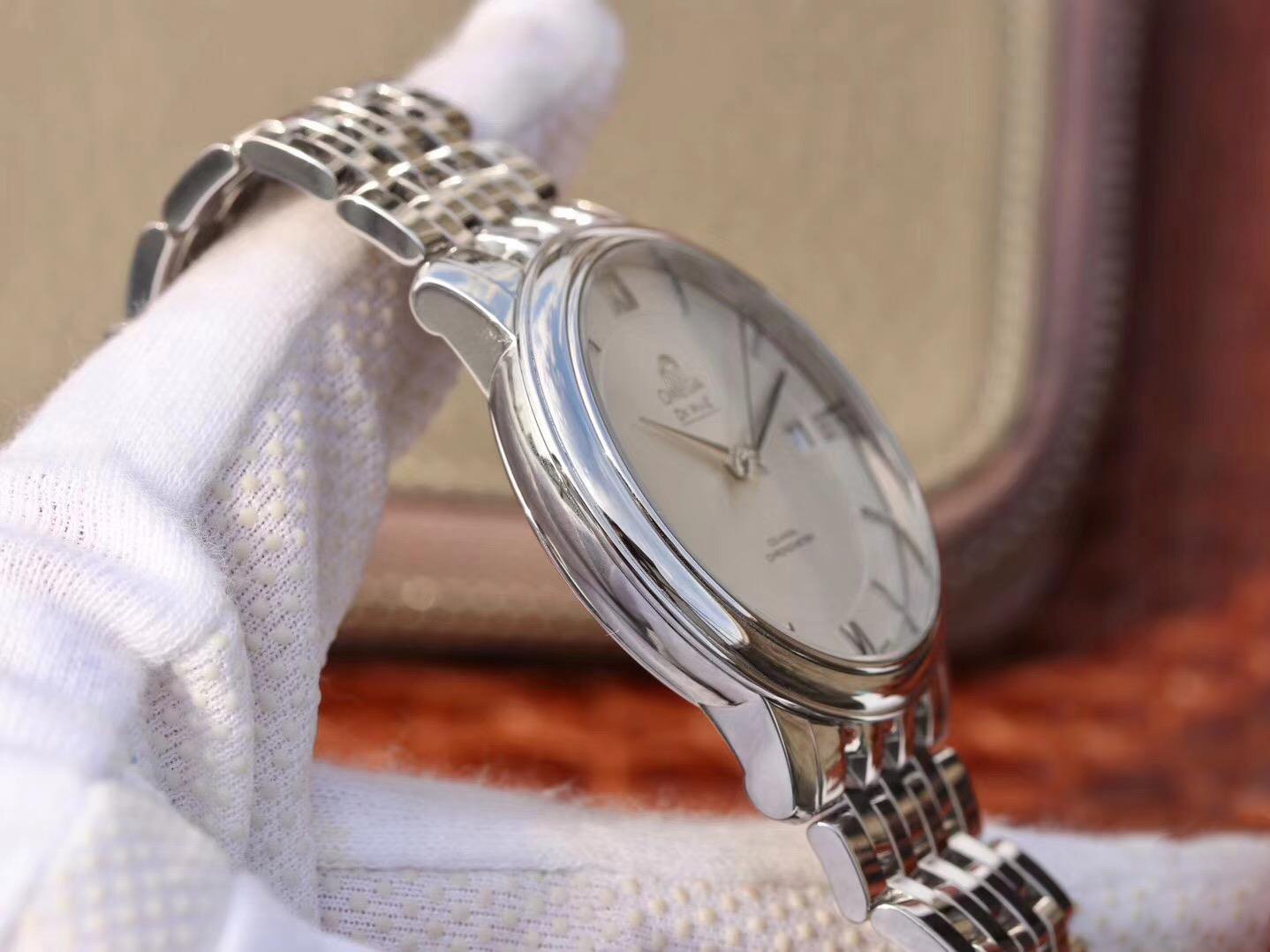REPLICA OMEGA DE VILLE PRESTIGE 424.10.40.20.02.003 MKS FACTORY WHITE DIAL - 图片 3