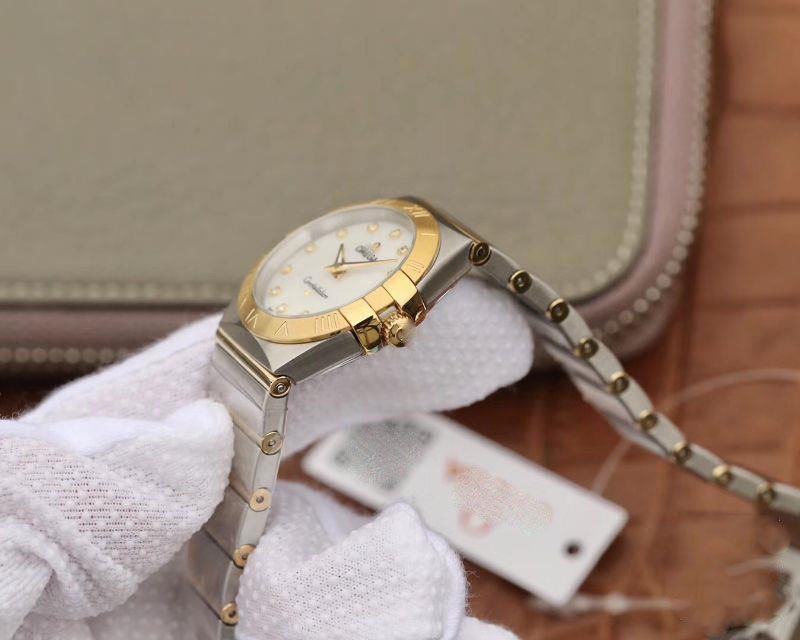 REPLICA OMEGA CONSTELLATION LADIES 1371.71.00 TW FACTORY WHITE MOTHER-OF-PEARL DIAL - 图片 3