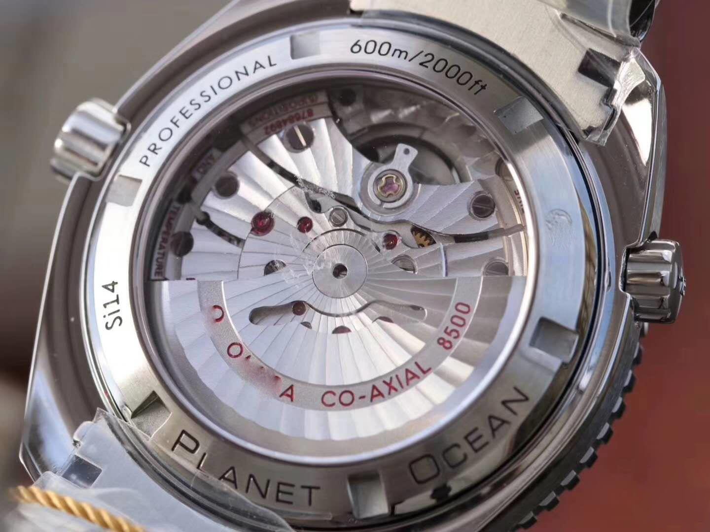 REPLICA OMEGA SEAMASTER PLANET OCEAN 600M 45.5MM 232.30.46.21.01.003 MKS FACTORY BLACK DIAL - 图片 5