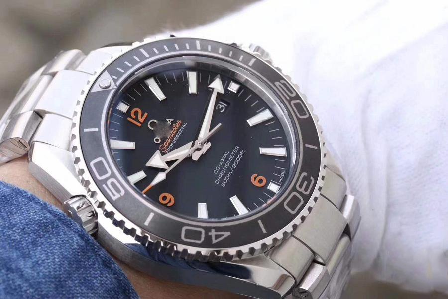 REPLICA OMEGA SEAMASTER PLANET OCEAN 600M 45.5MM 232.30.46.21.01.003 OM FACTORY BLACK DIAL - 图片 7