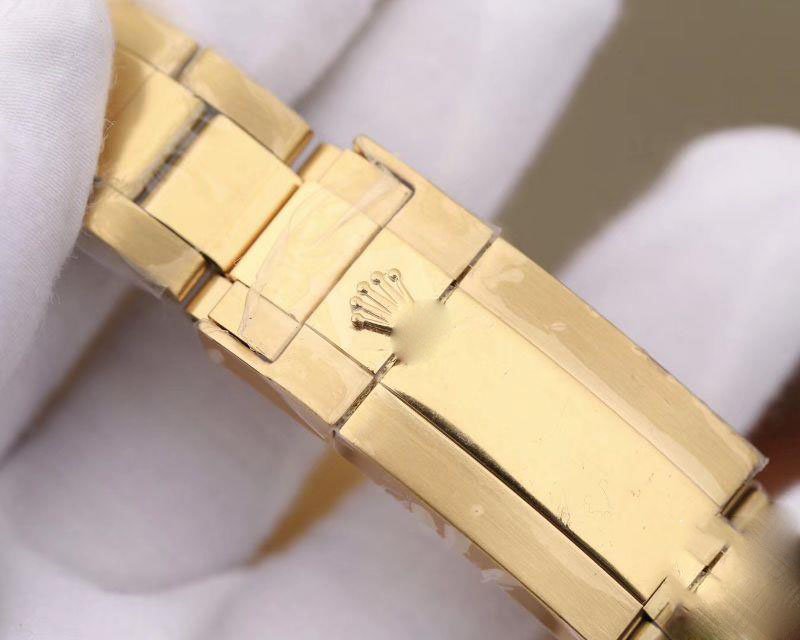 REPLICA ROLEX DAYTONA COSMOGRAPH RAINBOW 116598RBOW BL FACTORY GOLD DIAL - 图片 4