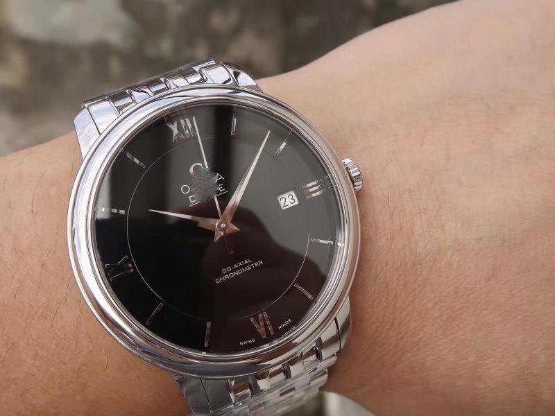 REPLICA OMEGA DE VILLE PRESTIGE 424.10.37.20.01.001 MKS FACTORY BLACK DIAL - 图片 7